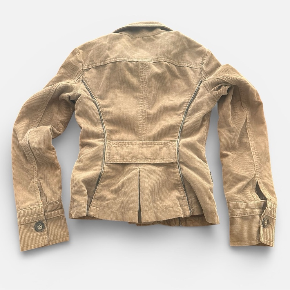 D&G Dolce & Gabbana Women's Brown Corduroy Button Jacket Extra Small Size 2 - Picture 4 of 8